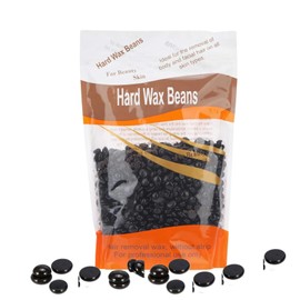 EZONEDEAL Hair Removal Wax Bean Body Hair Remover, Hard Wax Beans No Strip Depilatory Hot Hard Wax Hair Removal Bean, Waxing Spatula Applicator for Bikini Area, Face, Legs, Eyebrow, 100gm