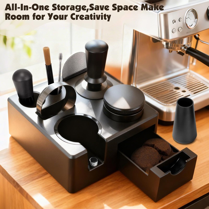 8 PCS Espresso Accessories Kit,51mm Espresso Tamper Tools,WDT Tool Espresso,Espresso