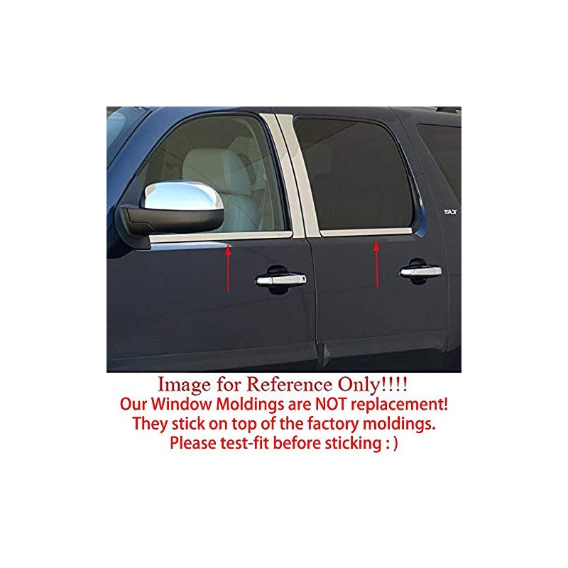 Overun Polished Stainless Steel Window Sill Moldings+Door Pillar Overlay Designed