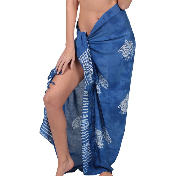 INGEAR Long Batik Print Sarong Womens Swimsuit Wrap Cover Up