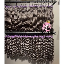 Raw Cambodian Human Hair Natural Wave 100 Unprocessed Raw Cuticle Aligned Hair Curly Bundlescolor: 1pc Bone Straight, Stretched Length: 12 inches