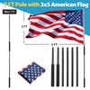 Portable Flag Pole, 7 ft Flag Poles for 3x5 Flags