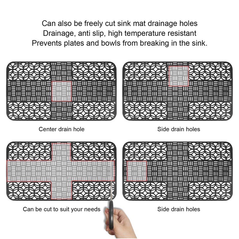 Sink Mats Silicone Anti Slip Heat Resistant 66x35cm Large Size