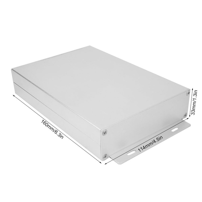 Split Type Aluminum Cooling Case Electronic DIY Instrument Project Enclosure