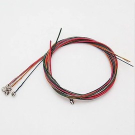 6pcs Rainbow Colored Steel Strings for 6 String Guitar, Guitar Strings,Acoustic Guitar Strings,Replacement Steel String for Acoustic Guitar Colorful Acoustic Guitar Strings Create a Wonderful Voice