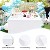 Wolkemer 2 Pack Open Back Fitted Tablecloth Square 34x34 Inch,