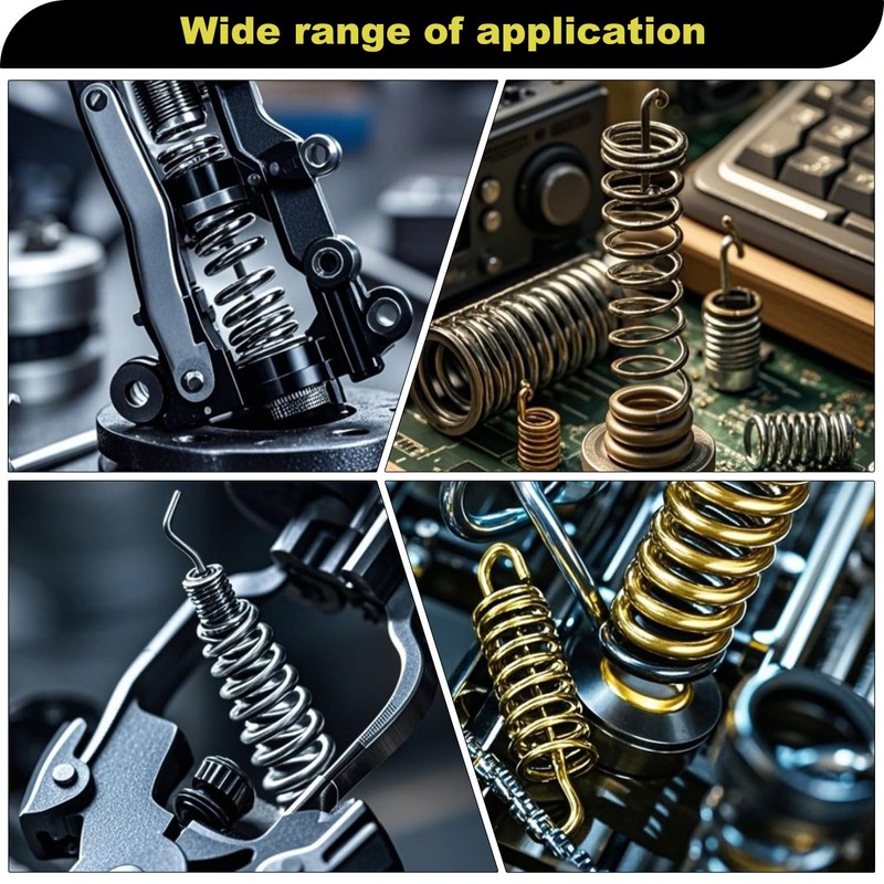 200PCS Compression Springs Assorted – 20 Sizes Spring Steel Set