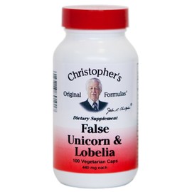 Dr. CHRISTOPHER'S, Cleanse False Unicorn and Lobelia - 100 vegicaps