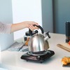 OVENTE Electric Countertop Single Burner, 1000W Cooktop with 6" Stainless