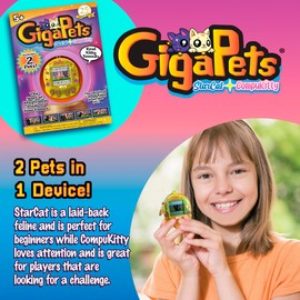 Top Secret Toys Giga Pet Virtual Pet for Kids Ages 5 and Above, 90s Throwback Upgraded Collector’s Edition, Animal Care for Kids