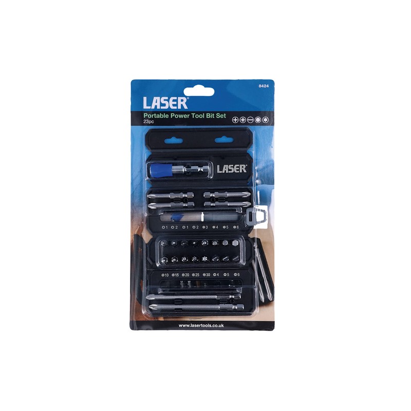 Laser 8424 Portable Power Tool Bit Set 23pc