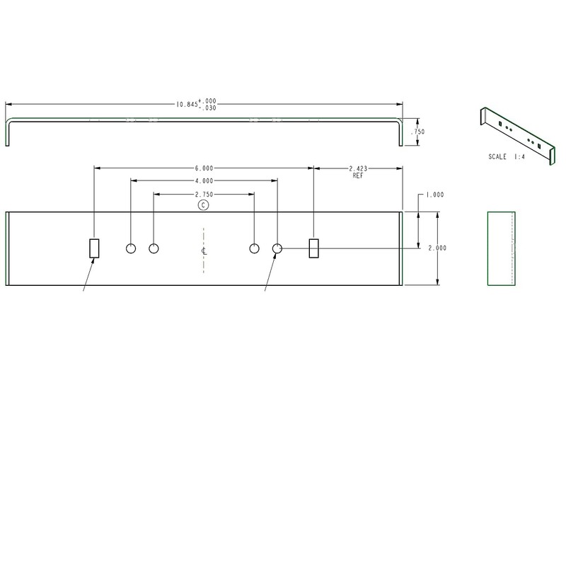 Rust-Free Mailbox Mounting Bracket, Aluminum, Extra Large (T3) (Fits 23.5”