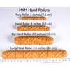 MKM Pottery Tools Wood Big Hand Rollers for Clay (BHR-159
