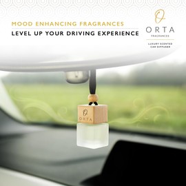 Orta Fragrances No9 Baccarat Red Inspired Car Air Freshener | Long Lasting Car Diffuser Scents for Men, Women and Unisex | Odor Eliminator Car Accessories | 8ml