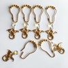 Dragon Shower Curtain Hooks for Bathroom, Rustproof Metal Gold Shower