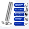 KGGZKG Pack of 40 M5 Flat Head Screws M5 x