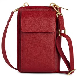 BULL GUARD Crossbody Leather Cell Phone Bag, Anti Theft and RFID Blocking