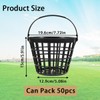 Golf Ball Basket Container Case Bucket with Handle,Holds 50 Balls,Black