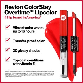 Revlon Liquid Lipstick with Clear Lip Gloss by Revlon, ColorStay Face Makeup,...