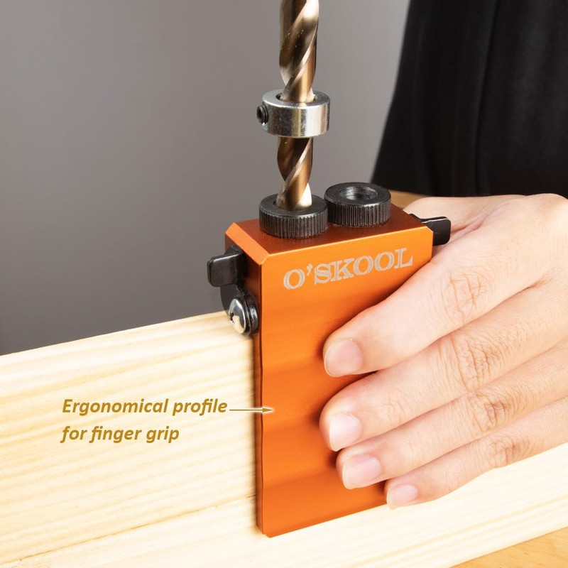 O'SKOOL 10mm Solid Aluminum Doweling Jig kit Kit with Laser