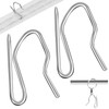 120 PCS Heavy Duty Zinc Metal Drapery Pin Hooks,Metal Curtains