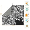 Black Cat Streak Dish Drying Mat 16"x18"Microfiber Absorbent Fast Dry