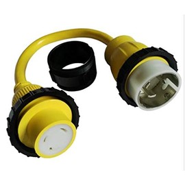 Amp Up Marine & RV Cords 125/250v 50 Amp Male x 125v 30a Amp Female Marine Shore Power Pigtail Boat Adapter