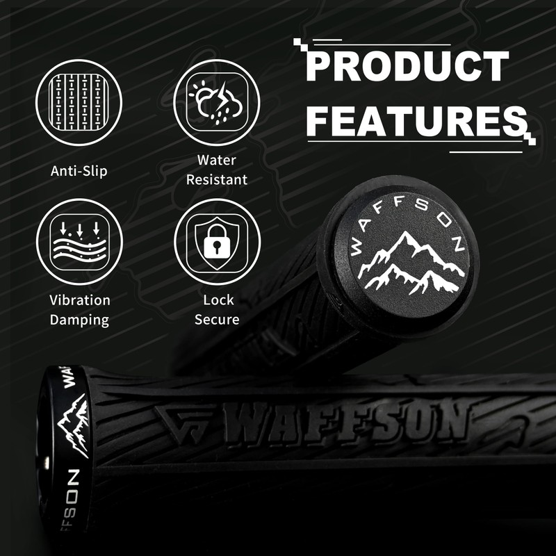 WFS World Map MTB Lock-on Grips – Single Clamp Ergonomic