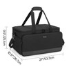 LoDrid Large Cable File Bag with Inside Padded Bottom and