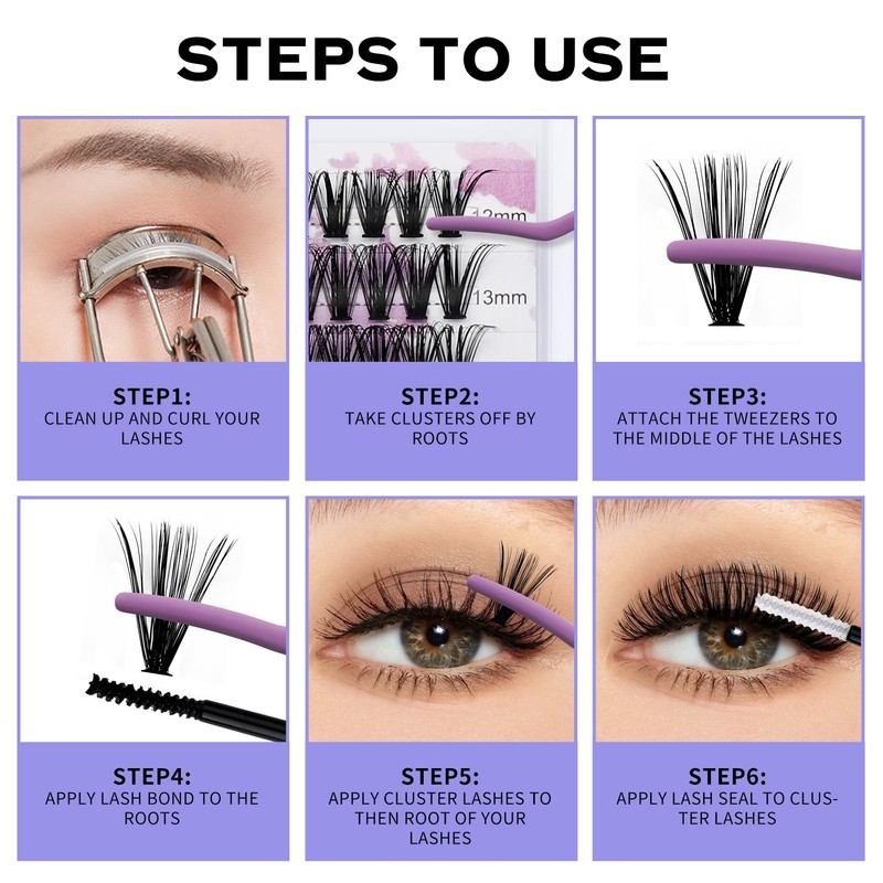 DIY Lash Extensions Set Cluster Lashes DIY Eyelash Extension at
