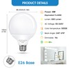 EvaStary G25 LED Globe Light Bulbs, 6W LED Vanity Bathroom