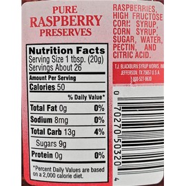 Blackburn's Raspberry Preserve 18oz, 3 Pack