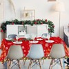 3 Pieces Merry Christmas Tablecloth Christmas Tree Plastic Table Cover