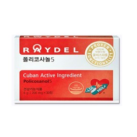 Reidel Reydel Policosanol 5 200mg x 30 tablets x 4 / 레이델 폴리코사놀 5 200mg x 30정 x 4개