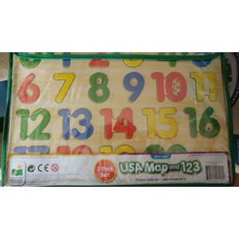USA Map and 123 2 Pack Puzzles