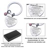 Rebundex Keyring with engraving heart gift for daughter for Christmas,