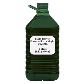 Truffle Flavored Extra Vigin Olive Oil - 5 Liter - Imported from Italy Black Truffle Olive Oil