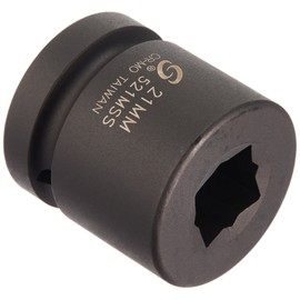 Sunex 521MSS 1" Drive Double Square Impact Socket 21mm