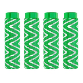 PATIKIL Aluminum Alloy S-Shape Bike Pegs Fit 3/8 inch Axles, 4 Pack Anti-Skid Lead Foot Bicycle Pegs Back Seat Stands for BMX Mountain Bike Cycling Rear Stunt Pegs, Green