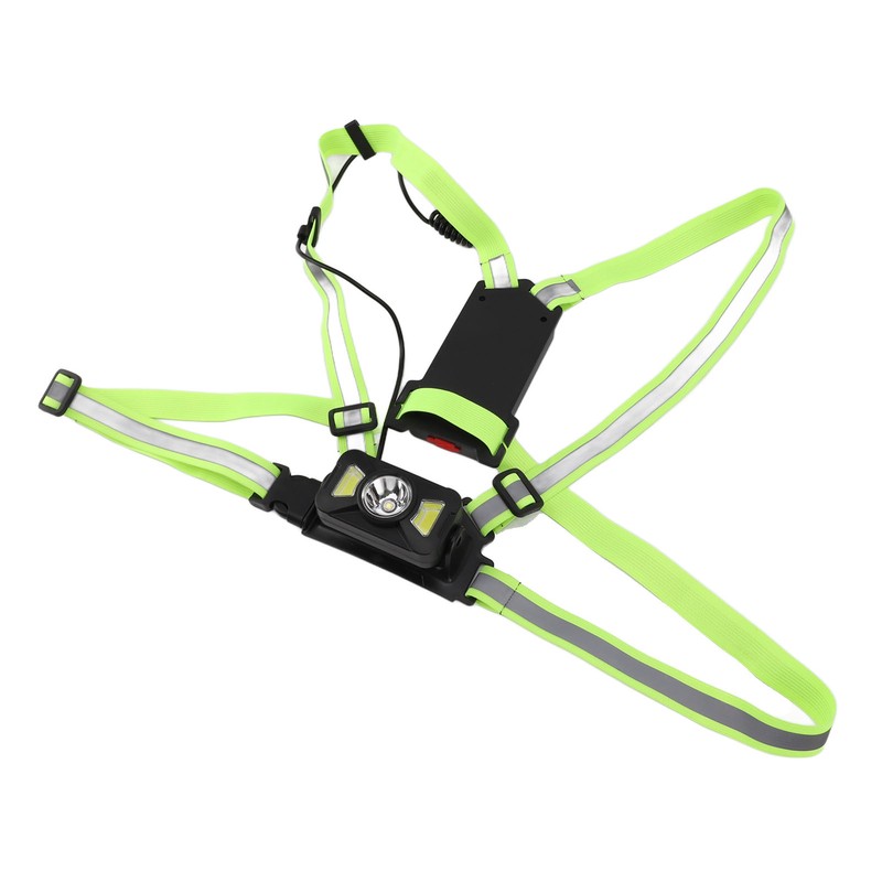 Outdoor Night Running Chest Lights Dual Light Sources IP55 Waterproof