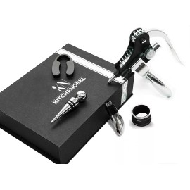 Kitchenobel Wine Bottle Corkscrew Opener Rabbit Lever-Arm Operated