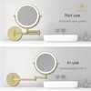 MIROAMZ Rechargeable Wall Mounted Lighted Makeup Vanity Mirror 8 Inch