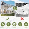 ele ELEOPTION Clear Tarp Patio Enclosure Waterproof PVC Curtains for
