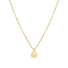 gorjana - Shorebreak Necklace 16 inch - 18k Gold Plated Brass - Ocean-Inspired Design- Versatile Layering Piece - Perfect for Daily style