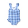 Coast & Crest One Piece Swimsuit Blue Gingham 2T