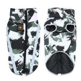 Idepet Haustier Katze Hundemantel, warme Hundepullover Winter klein mittel groß Hundejacken Weste Winddicht Schneeanzug Hundekleidung Outfit mit Gurtloch