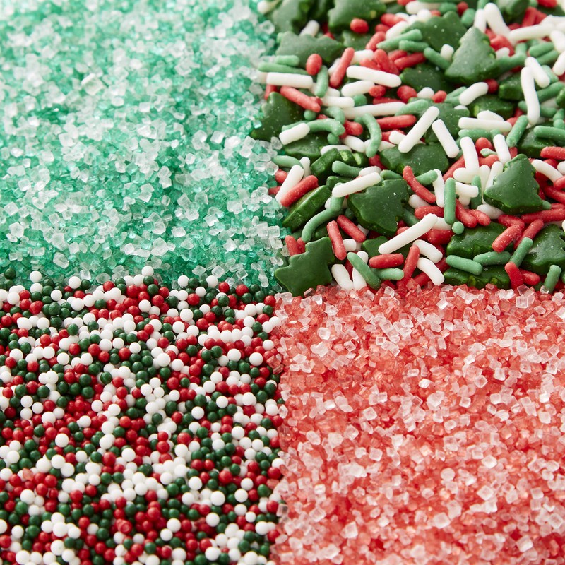 Wilton Traditional Mix Holiday Sprinkles Mega Set of 4, 19.3