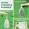 ANECO 100% Compostable Food Waste Bags 2.6 Gallon With Handles,
