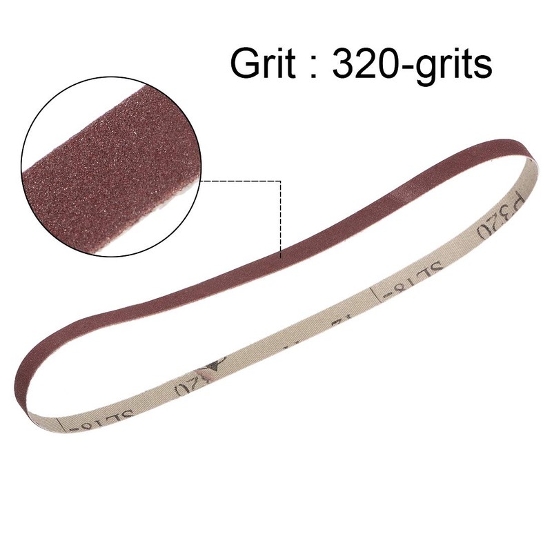 sourcing map 3/8-inch X 21-inch(9mm X 533mm) Sanding Belt 320