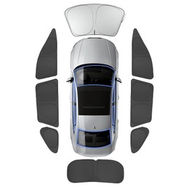 Car Side Window Cover Sun Shade Windshield Compatible with RAV4 2019-2025 Accessories Car Side Full Windows Sunshade Kit for Privacy Protection Napping Camping Sun Blockers Visor Cool Foldable 8PCS